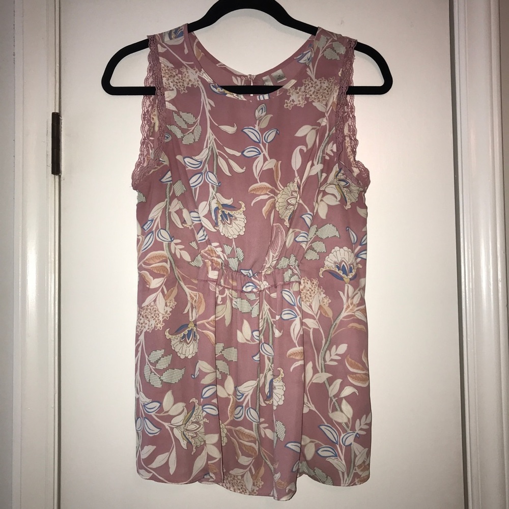 Lauren Conrad Sleeveless Pink Top Size M